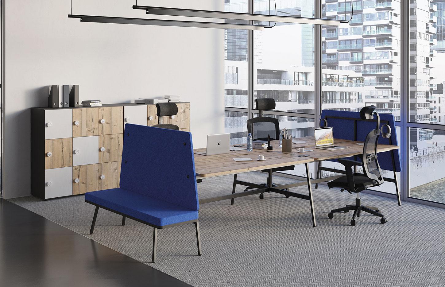 Bureau open space flex-office coworking bureau tables hautes, gamme Fundy - France Bureau